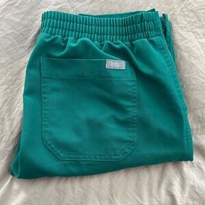 Figs Yola Hunter Green scrub pants (XS)